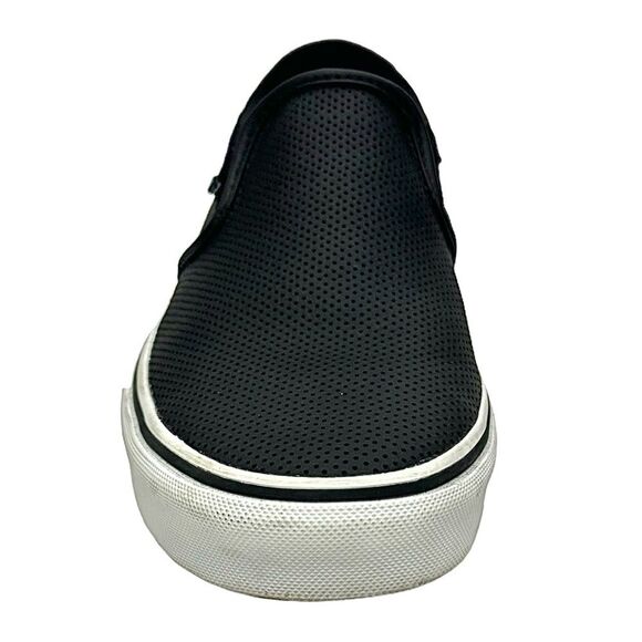 Vans Asher Perforated Women's Slip On Shoes Size 9 Medium Black Pre-Owned - Picture 5 of 12